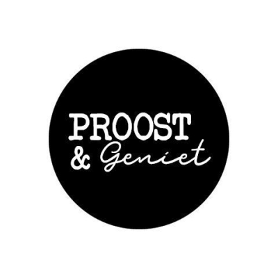 Sticker | proost en geniet | 10 stuks